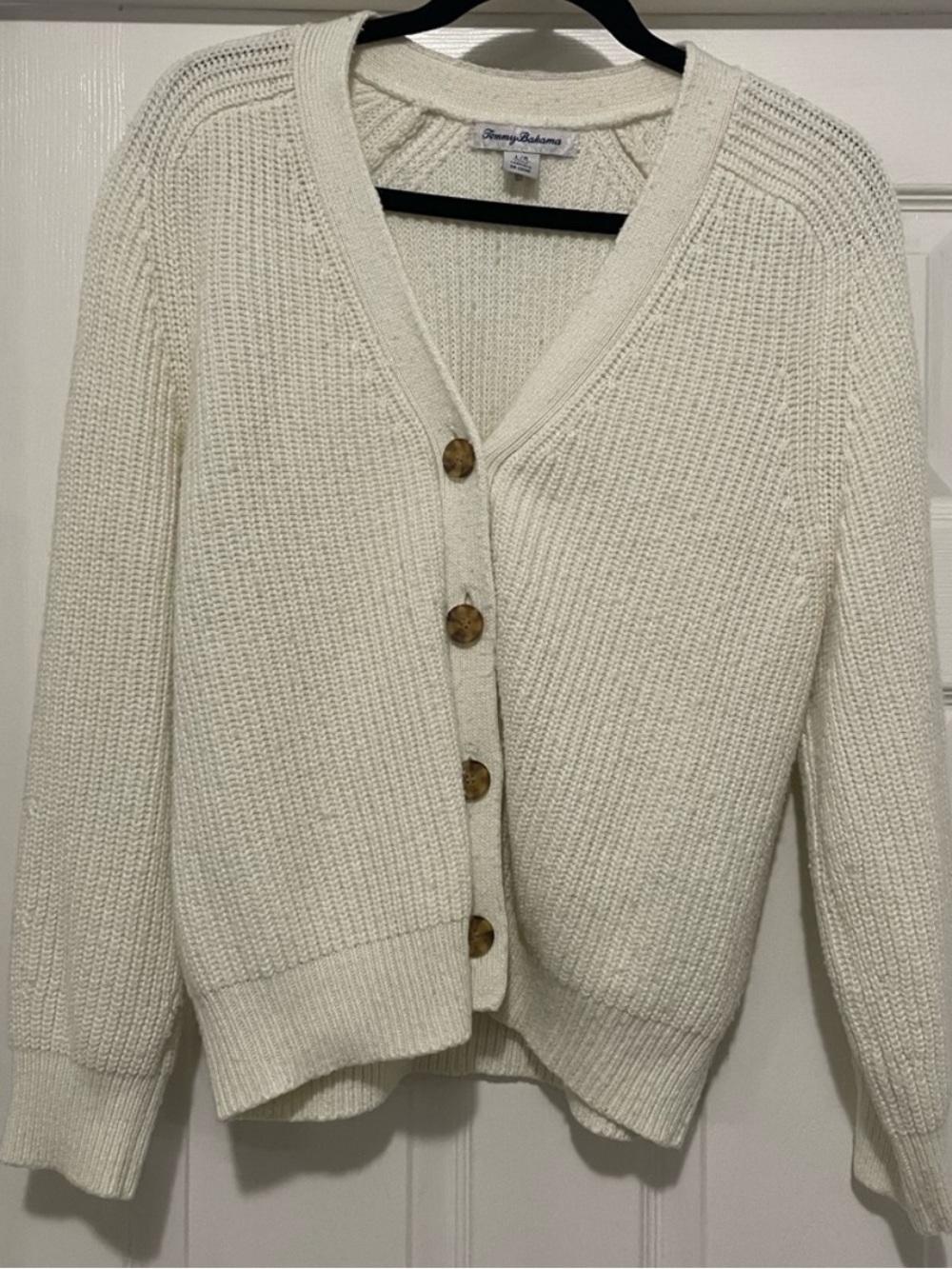 Tommy Bahama - Cabana Solstice Cardigan in Cococnut Cream